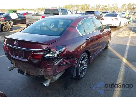 2017 Honda Accord Sport from USA, damaged, VIN 1HGCR2F54HA143574